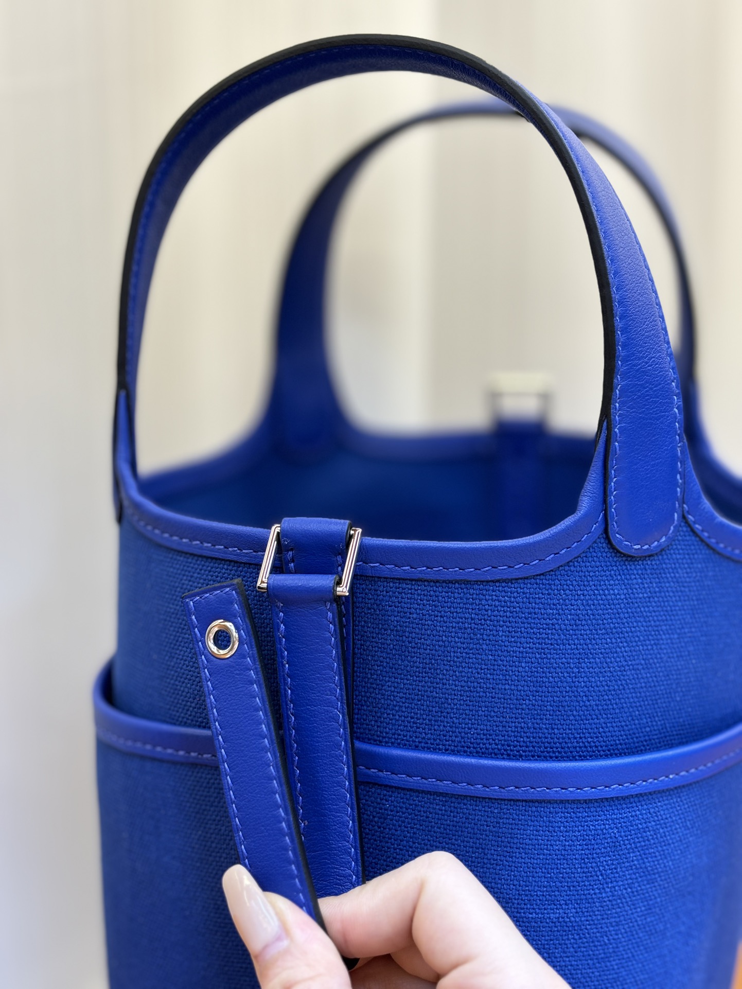 Hermes Picotin Lock 18 Pocket Bag In Blue